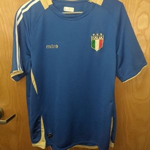 Mitre Italia Futbol Soccer Jersey Mens Medium
